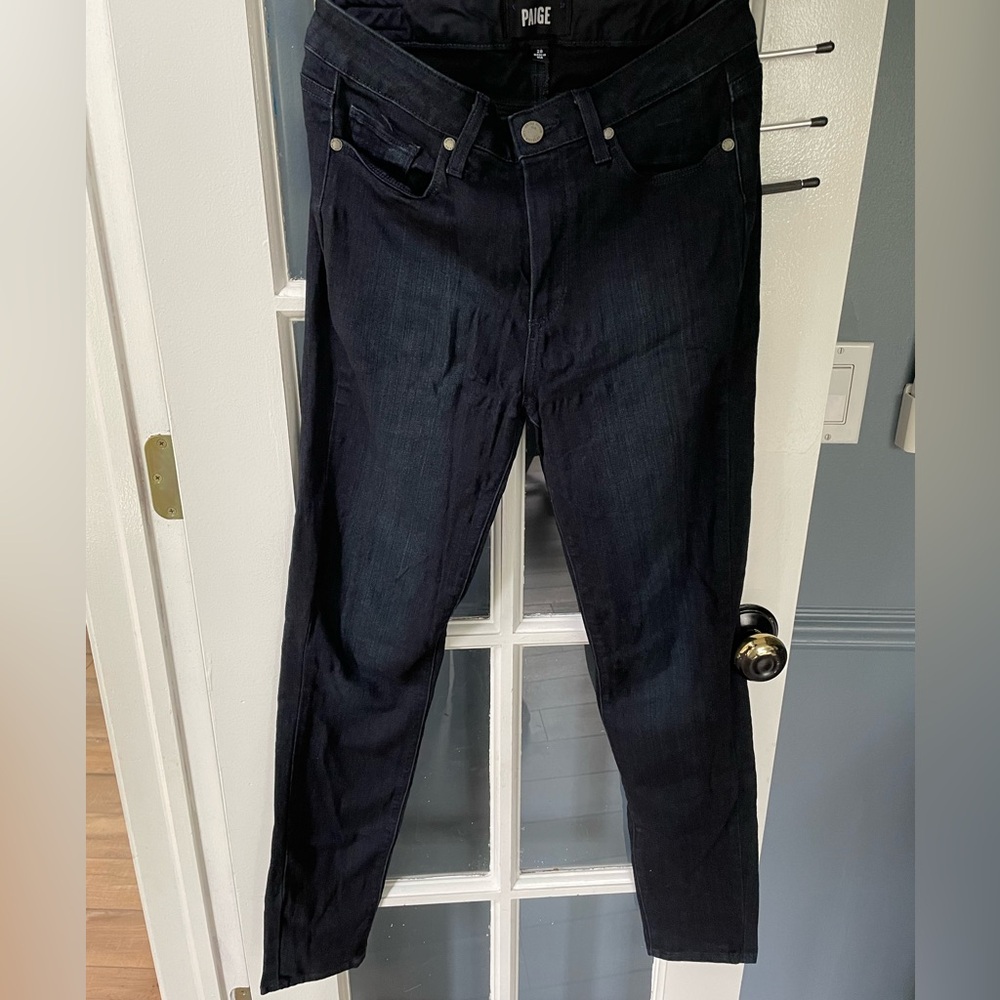 PAIGE - dark soft denim size 28